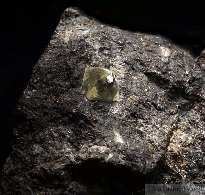 Diamond in Kimberlite Matrix from Kimberley, South Africa