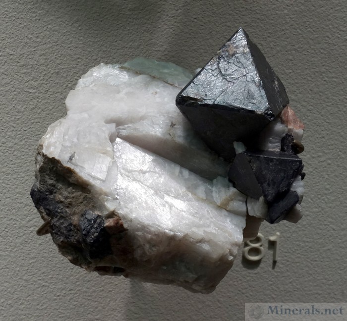 Franklinite in Calcite from Franklin, NJ