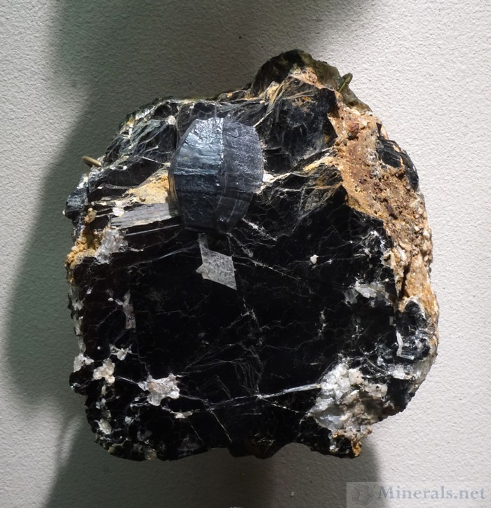 Barrel-Shaped Molybdenite Crystal from Sterling Hill, Ogdensburg, NJ