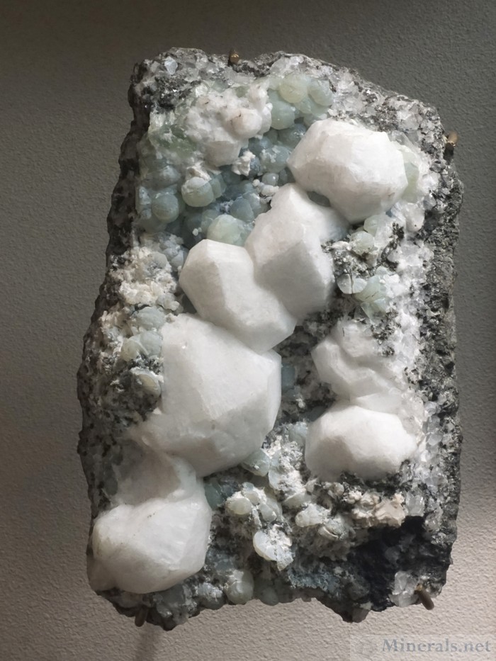 Analcime with Prehnite from Paterson, NJ
