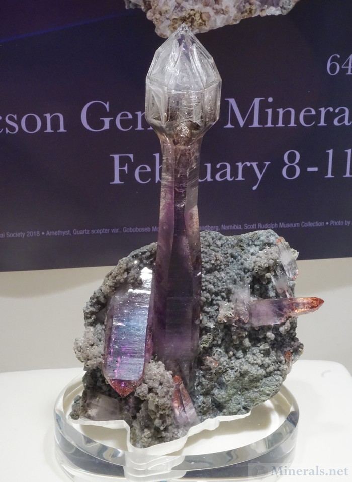 Zoomed in to the Above Scepter Amethyst