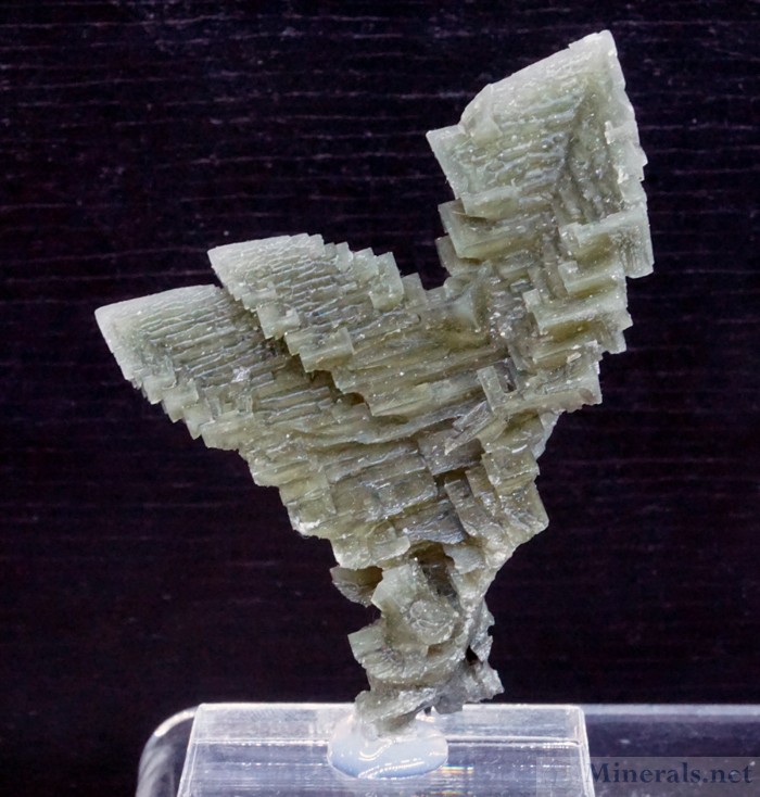 Skeletal, hoppered Halite crystals from Lubin, Poland