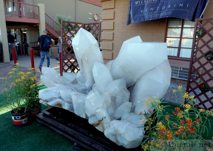 Exceptionally Large Milky Quartz Crystals from Brazil