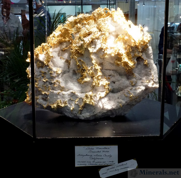 Gold and Quartz, from the Oriental Mine, Alleghany, CA