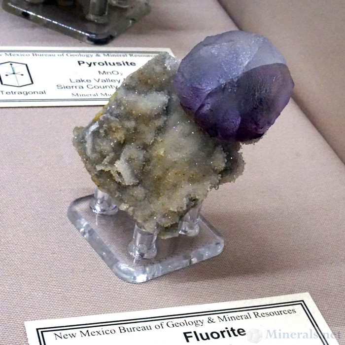 Complex Purple Fluorite Crystal from the Mex-Tex Mine, Hansonburg, NM New Mexico Bureau of Mineral Resources