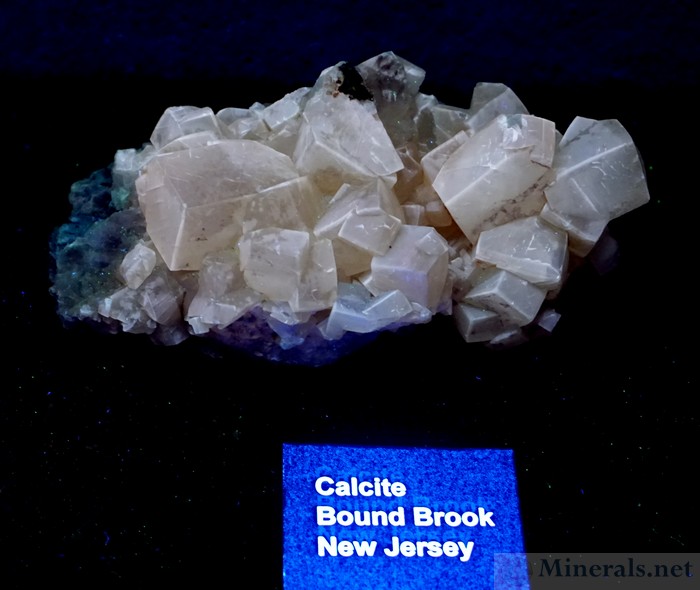 Fluorescent Calcite from Bound Brook, NJ