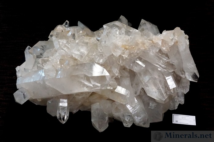 Very Large Arkansas Quartz Crystal Cluster from the Zigras Mine, Garland Co., AR