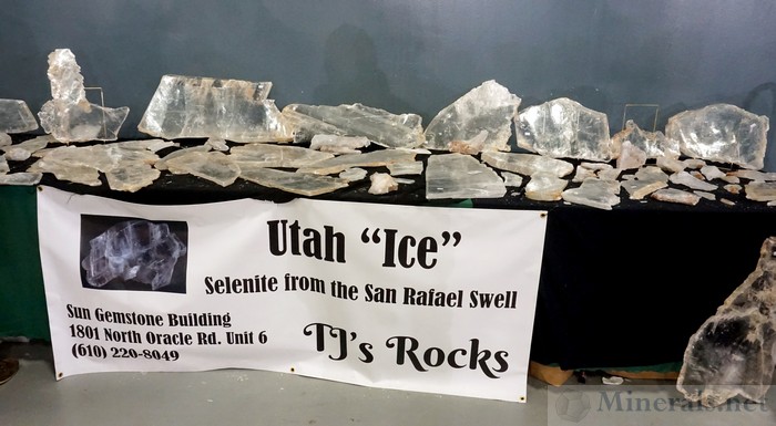 Very Large Selenite Crystals from the San Rafael Swell, Utah, TJ's Rocks