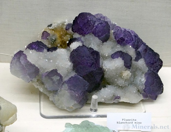Purple Fluorite from the Blanchard Mine, Bingham, New Mexico, Blanchard Mine Case