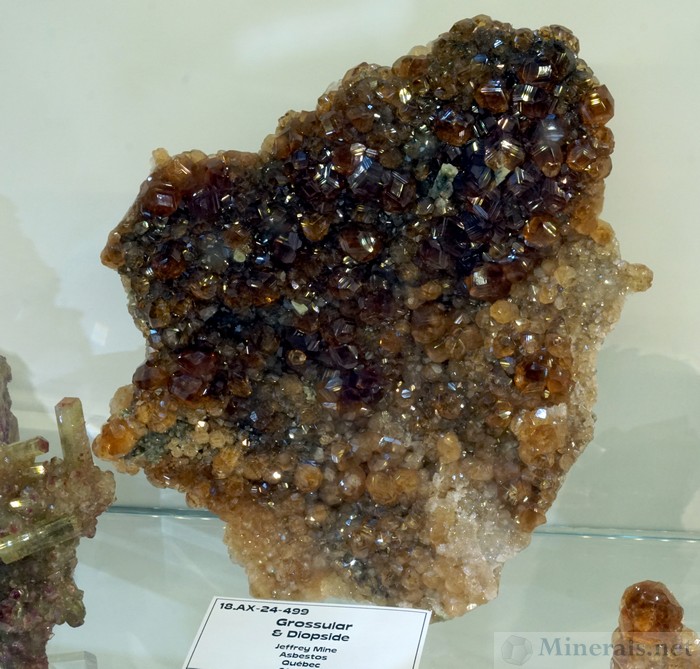 Giant, Lustrous Grossular Garnet Plate from the Jefferey Mine, 
Asbestos, Quebec, Canada, Well-Arranged Molecules