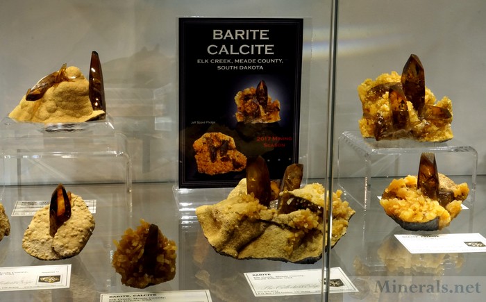 Nice Display of the Barites and Calcite from New Mining Operations at Elk Creek