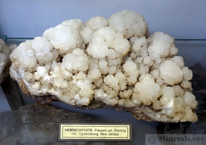 Hemimorphite Crystals from the Passaic Pit in Sterling Hill