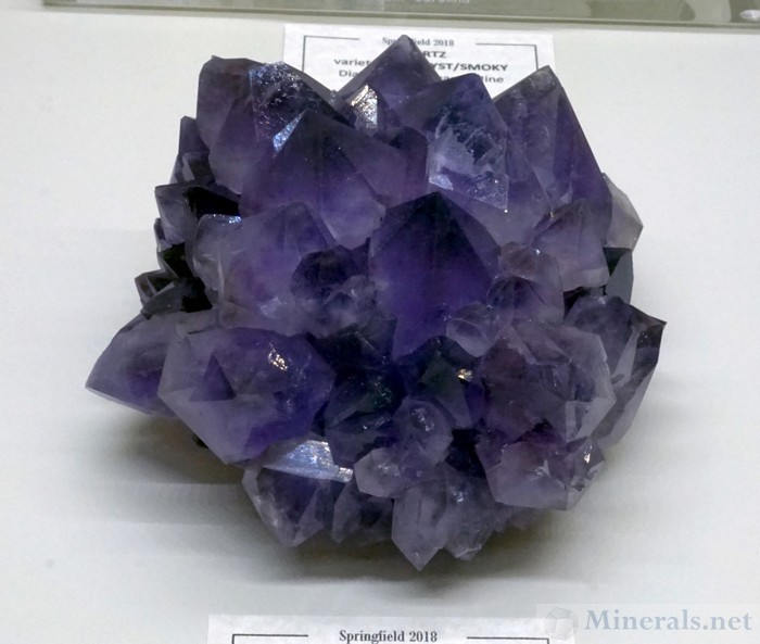 Amethyst Crystals from the Reel Mine, Iron Station, North Carolina