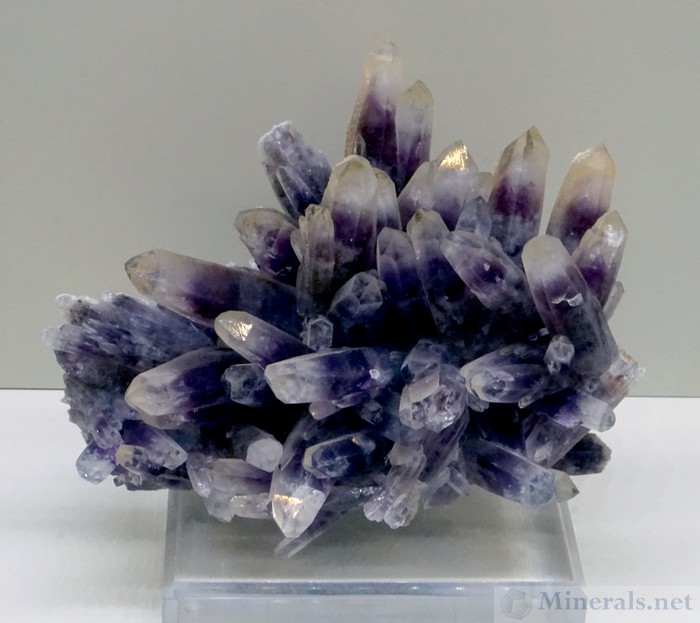 Zoned Amethyst Crystals from Amatitlan, Guerrero, Mexico