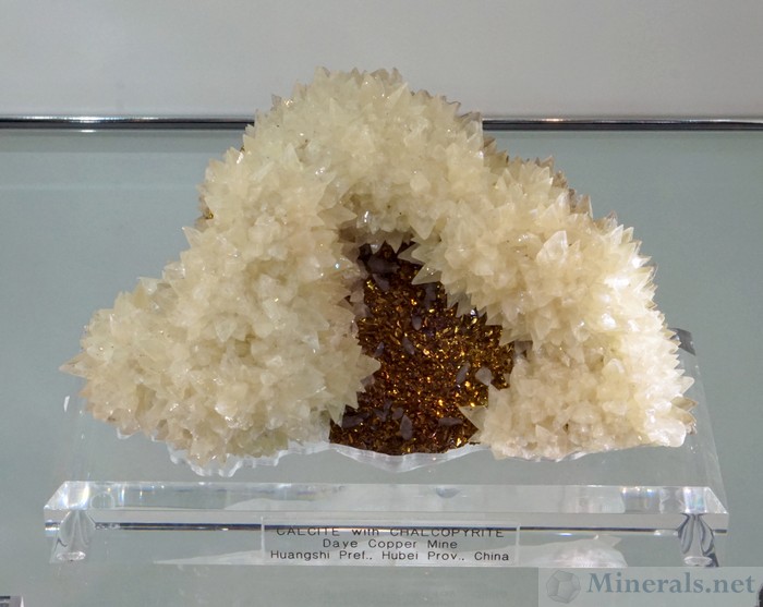 Calcite with Chalcopyrite from the Daye Mine, Huangshi, Hubei Prov, China, Nicholas Stolowitz Fine Minerals