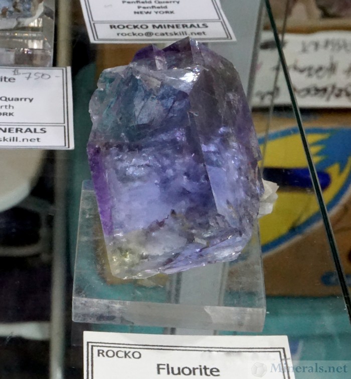 Purple Fluorite Cube from the Penfield Quarry, Monroe Co., New York