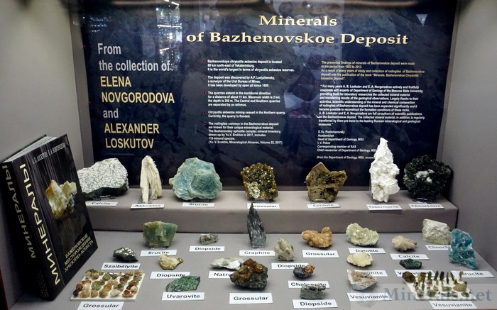 Minerals of the of the Bazhenovskoe Deposits, the Worlds Largest Serpentine Deposit in Russia, From the Collection of Elena Gorodova and Alexander Loskutov