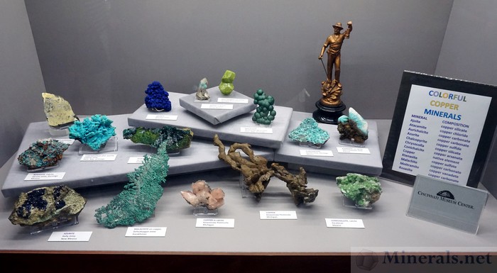 Colorful Copper Minerals, Cincinnati Museum Center