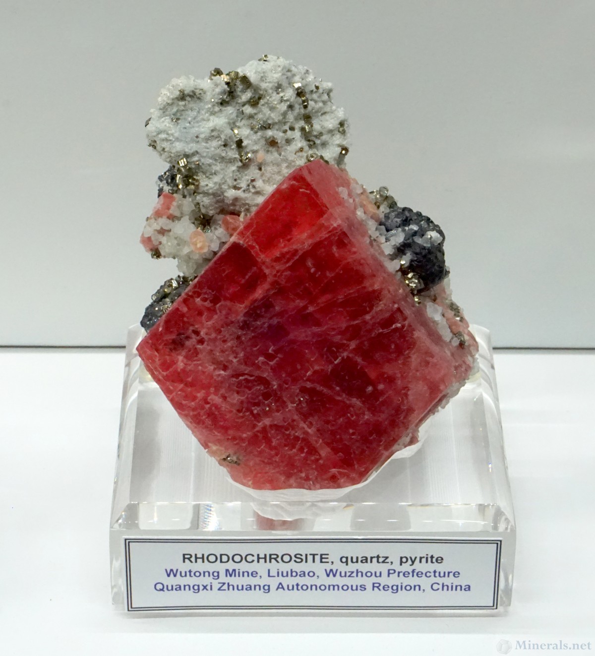 Rhodochrosite - NOT from Colorado, but from the Wutong Mine, China