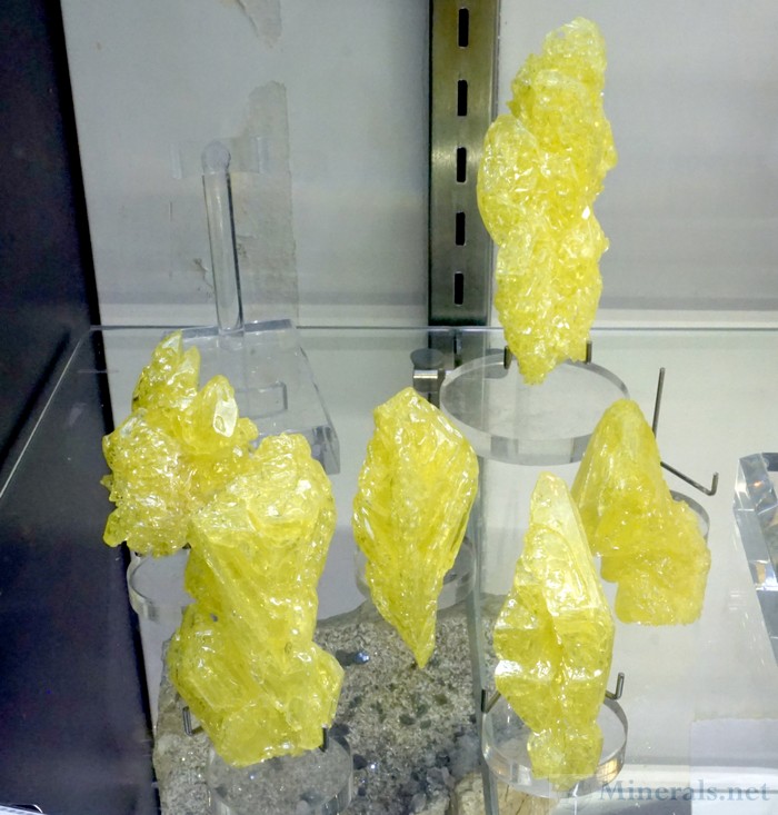 Recently Mined, large Sulfur Crystals from Atahuallpa, Cerro Cabaray, Oruro, Bolivia, Bruce Wood Minerals