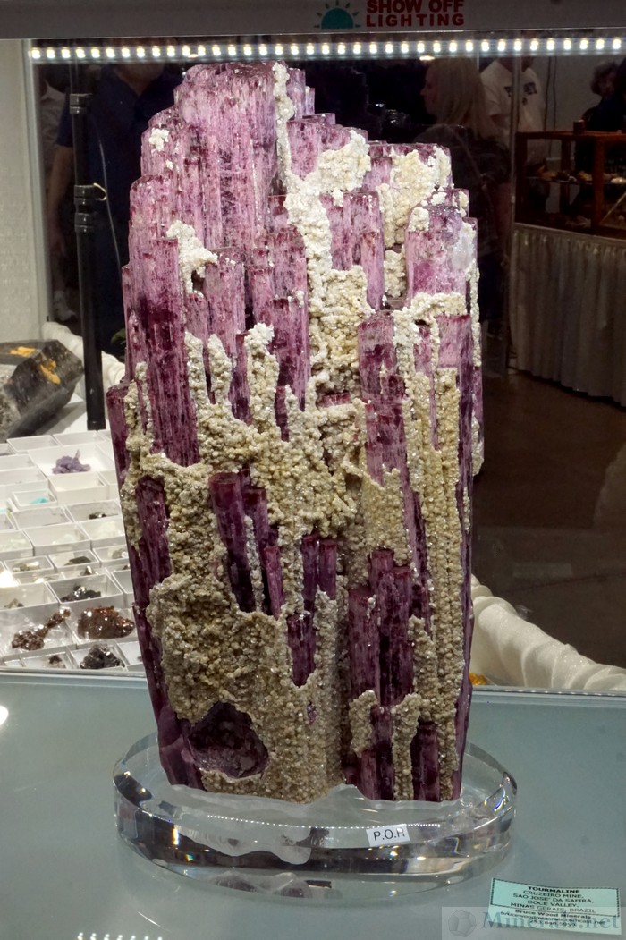 Rubellite Tourmaline Crystal from the Cruzeiro Mine, Sao Jose da Safira, M.G., Brazil. Bruce Wood Minerals