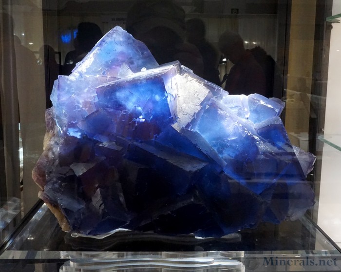 Giant Blue Fluorite Crystals from the Blue Hole, Denton Mine, Hardin Co, Il. Saga Minerals