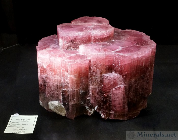 Rubellite Tourmaline from Malkhan, Transbaikal, Russia, Karp Minerals