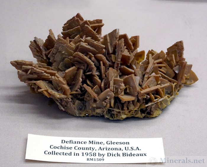 Wulfenite from the Defiance Mine, Gleeson, Cochise Co., Arizona, Rice Museum of Rocks and Minerals