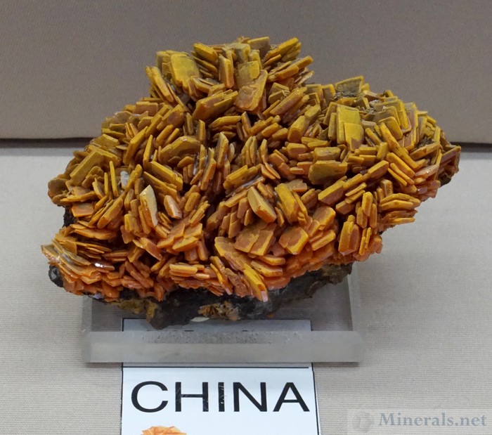 Wulfenite from Urumqi, Kuruktag Mountains, China, Martin Zinn Collection