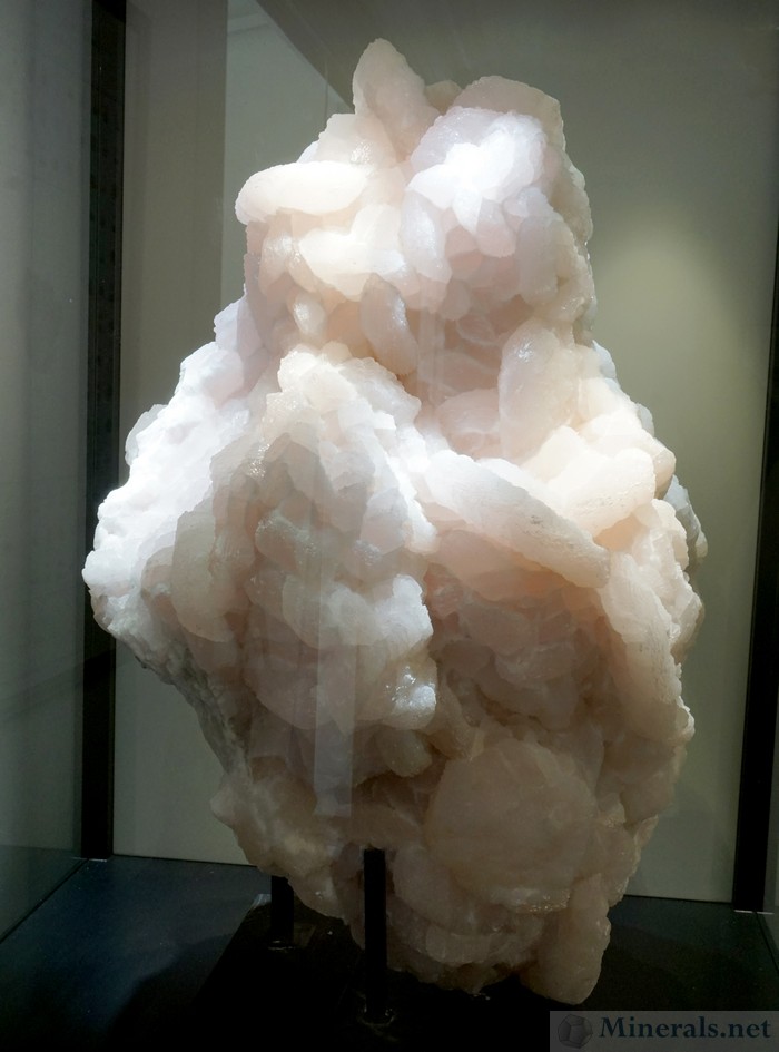 HUGE Crystal Cluster of Pink Manganoan Calcite from the Manaoshan Mine, Dongpo Ore Field, Chenzhou Prefecture, Hunan Prov, China, Collectors Edge