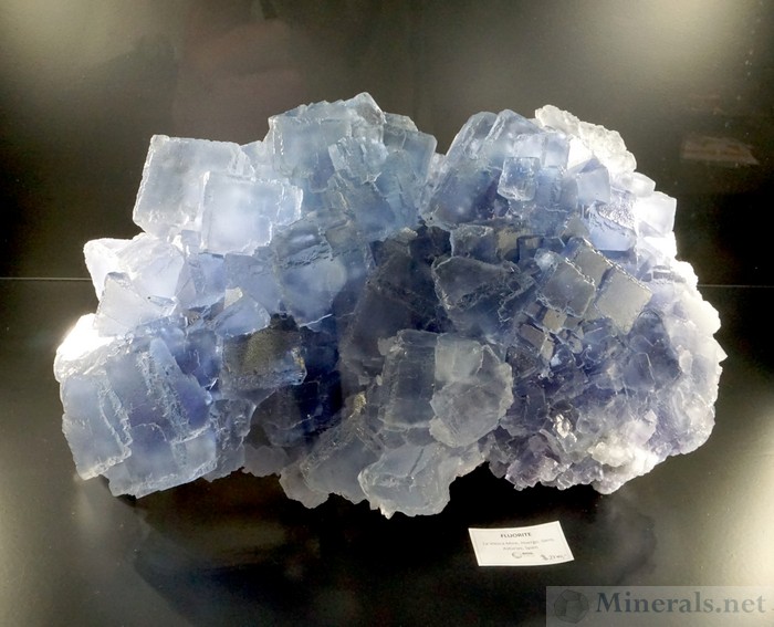 Large Blue Fluorite from Asturias, Spain, Nimeral Minlab