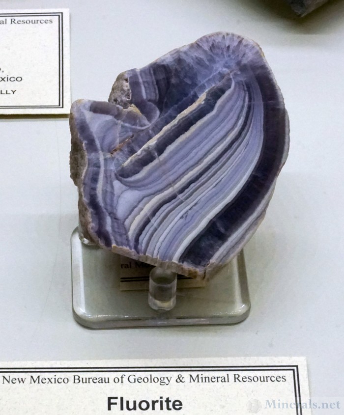 Banded Fluorite from the Abiquiu District, Rio Arriba Co., New Mexico