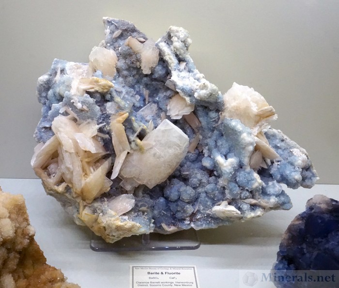 Barite and Fluorite from the Clarence Barrett Workings, Hansonburg District, Socorro Co., New Mexico