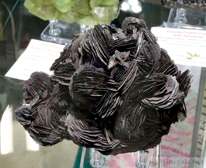 Rosette Hematite with Quartz from Jinlong Hill, Longchuan, Guangdong Province, China