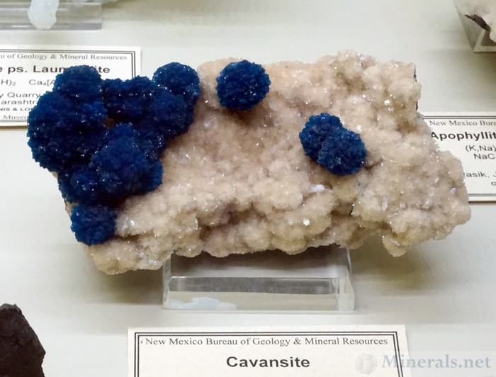Cavansite from the Wagholi Quarry, Pune, India