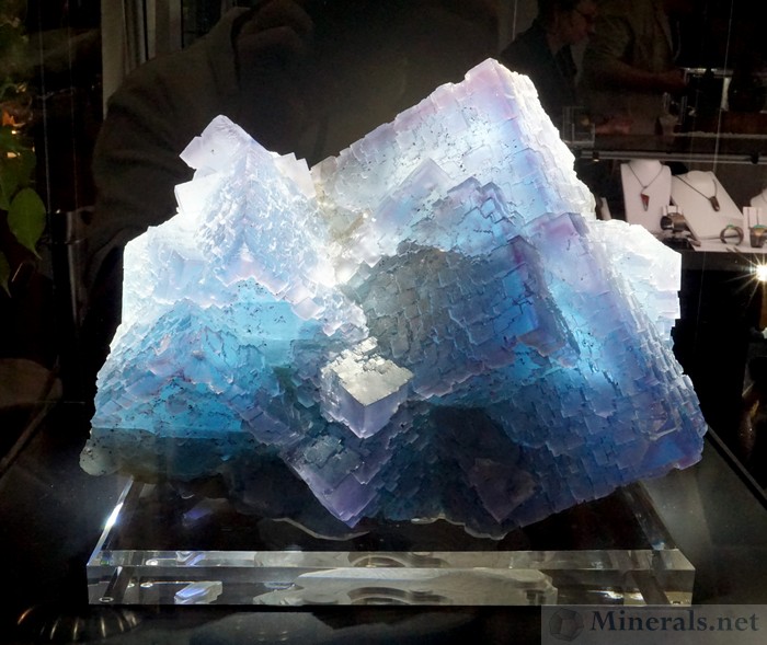 Giant Blue Fluorite from the Denton Mine, Harris Creek Dist, Hardin Co., IL - Saga Minerals