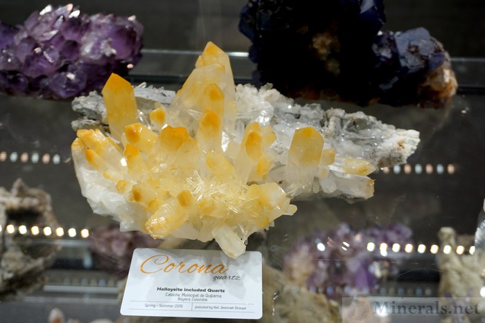 A fine Corona Quartz with Halloysite Inclusions from Cabiche, Colombia - Schwartz Fine Minerals