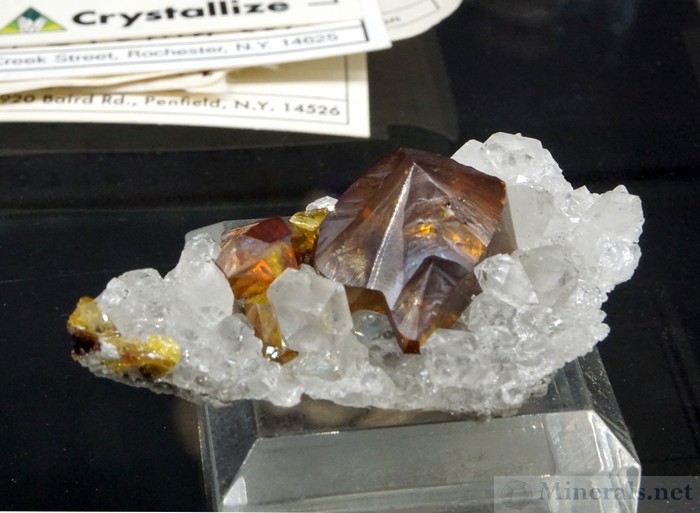 Transparent Sphalerite from the Penfield Quarry, Monroe Co., NY - Crystallize