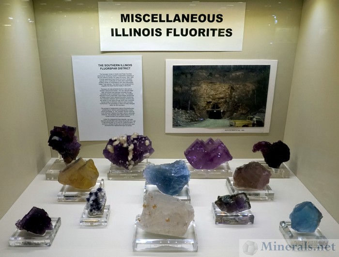 Miscellaneous Illinois Fluorites - Jim Gebel Collection