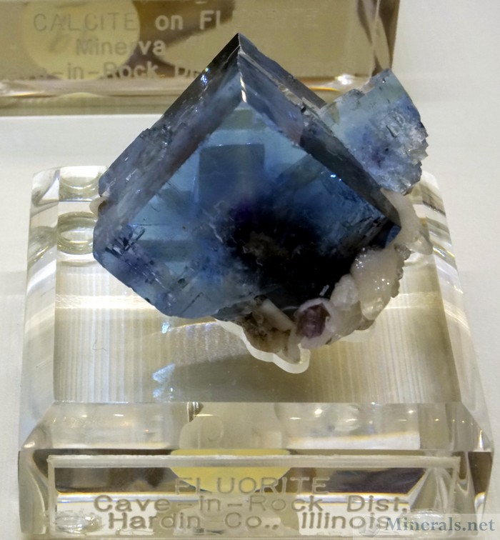 Blue Fluorite Cubes from Cave-in-Rock, Illinois - Jim Gebel Collection