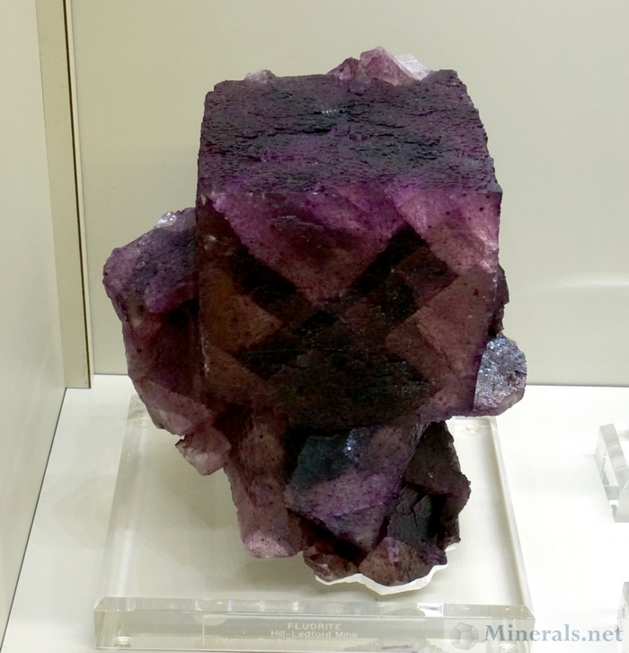 Large Purple Fluorite from the Hill-Ledford Mine, Cave-in-Rock, Illinois