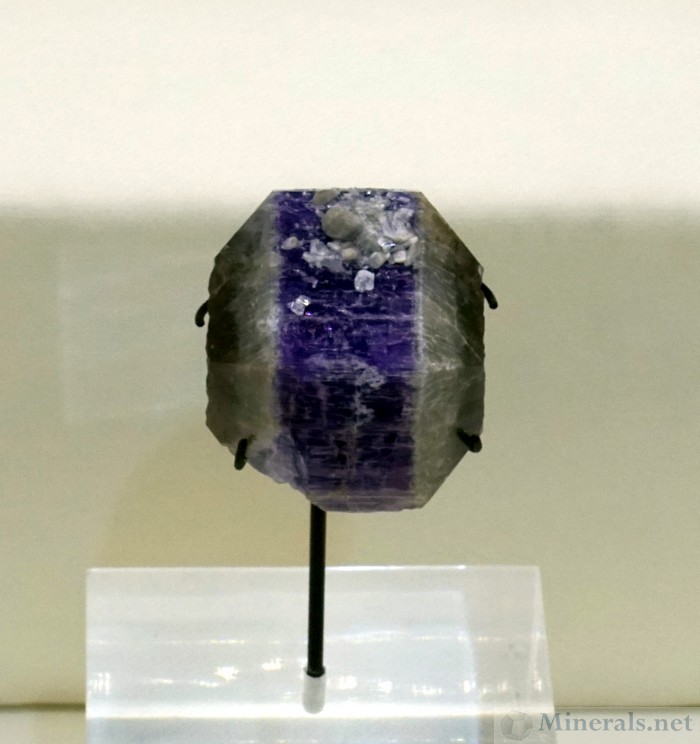 Zoned Purple Fluorapatite from Georgetown, Sagadahoc Co., Maine, Maine Gem and Mineral Museum