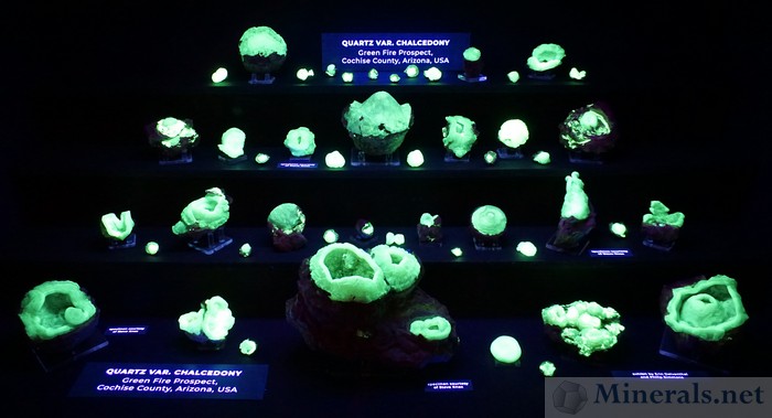 Fluorescent Green Chalcedony from the Green Fire Prospect, Cochise Co., Arizona, Collection of Erin Delventhal & Philip Simmons