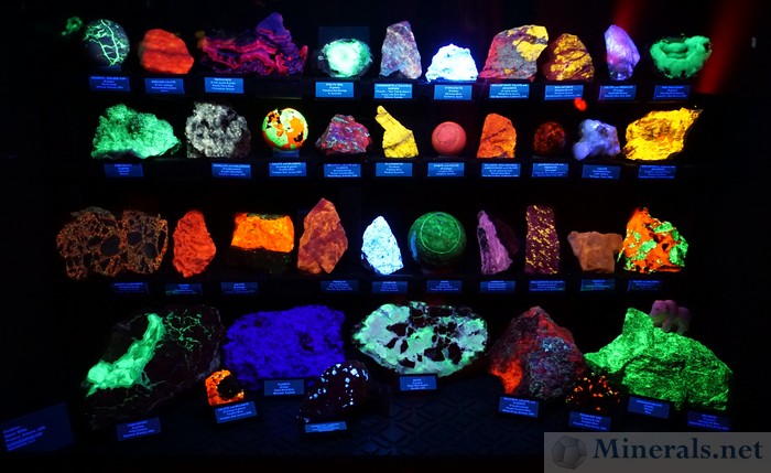 Various Fluorescent Minerals, Kevin Witts Collection