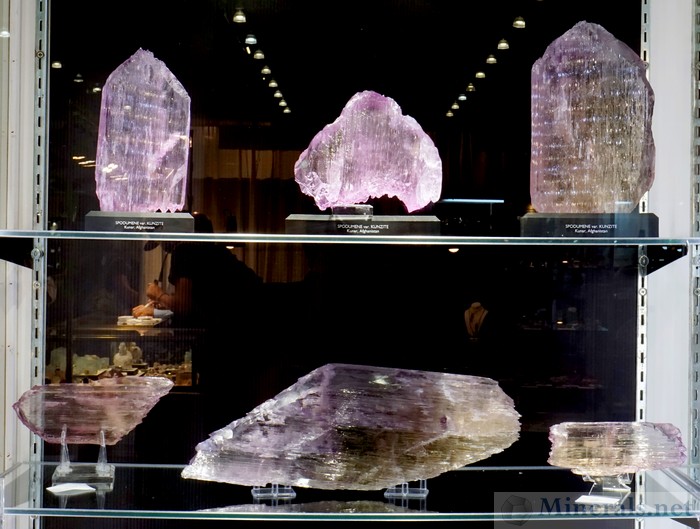 Large Pink Gem Kunzite Crystals from Kunar, Afghanistan, Excel Gem & Minerals