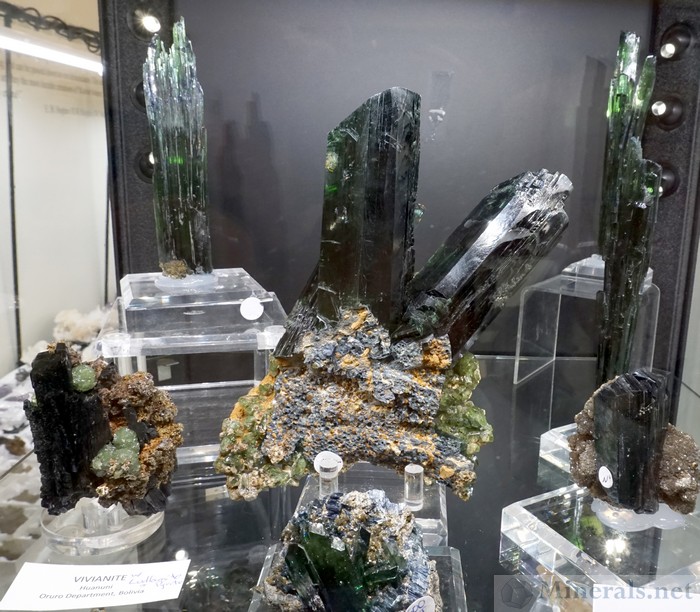Giant Vivianite Crystals from Huanani, Oruro, Bolivia, Crystal Springs Mining and Jewelry Co