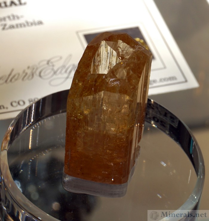 Cavernous Imperial Topaz Crystal from Solwezi District, Northwestern Province, Zambia