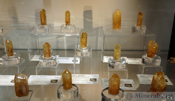 Collection of Imperial Topaz Crystals from Solwezi District, Northwestern Province, Zambia