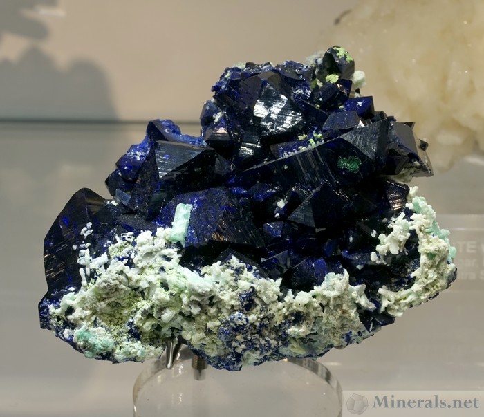 Fantastic Azurite Crystals from the Tsumeb, Namibia, the Focal Crystal