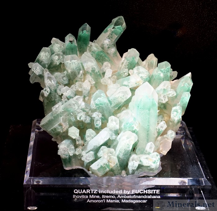 Quartz Included by Fuchsite, Ihorvitra Mine, Ambatofinandrahana, Madagascar
